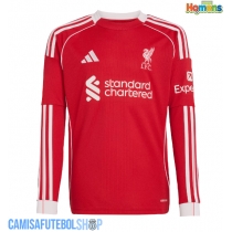Camisa de time de futebol Liverpool Replicas 1º Equipamento 2025-26 Manga Comprida